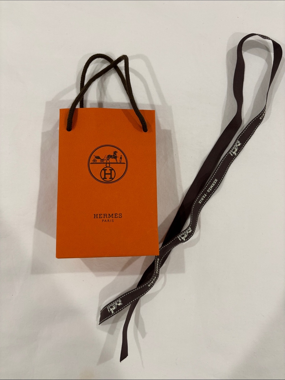 Hermes Gift Bag and Ribbon